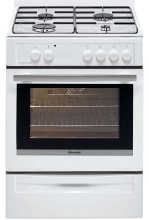 Cuisinière Gaz BRANDT BCG6640W